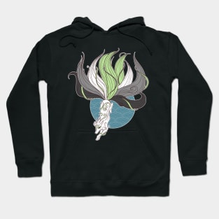 Agender Pride Kitsune Hoodie